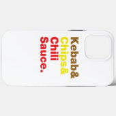 Kebab en Chips & Chili Sauce. Case-Mate iPhone Case (Achterkant (horizontaal))