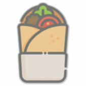 Kebab Sticker – Fun Street‑Food Illustration (Devant)
