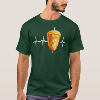 Kebab Turkey Food Heartbeat Pulse T-shirt