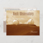 Keck Astronomical Observatory, Mauna Kea, Hawaii Briefkaart (Voorkant / Achterkant)
