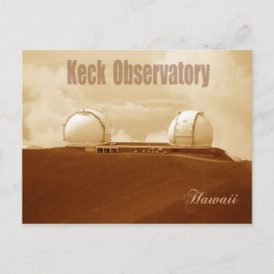 Keck Astronomical Observatory, Mauna Kea, Hawaii Briefkaart