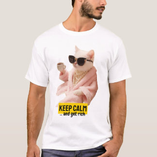 keeep calm and get rich t-shirt