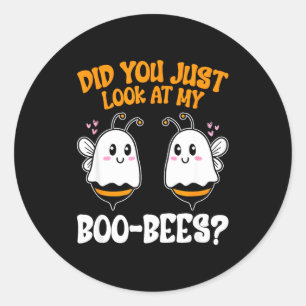 Keek je net grappig naar mijn boe-boes met hallowe ronde sticker
