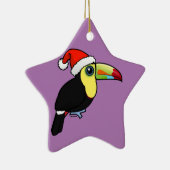 Keel-billing Toucan Santa Keramisch Ornament (Rechts)