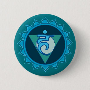 Keel Chakra Badge Ronde Button 5,7 Cm
