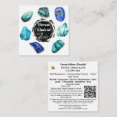 *~* Keel Chakra Elixir AP64 Stenen Notitiekaartje (Voorkant / Achterkant)