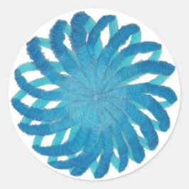 Keel Chakra Healing Art #2 Ronde Sticker