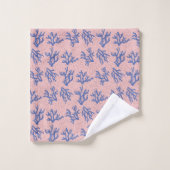 Keel van blauw en wit zee bad handdoek (Wasdoekje)
