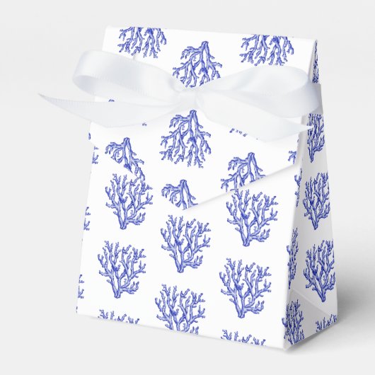 Keel van blauw en wit zee bedankdoosjes (Voorkant Zijde)