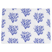 Keel van blauw en wit zee groot cadeauzakje (Voorkant)