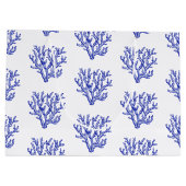 Keel van blauw en wit zee groot cadeauzakje (Achterkant)