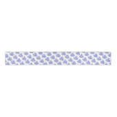 Keel van blauw en wit zee grosgrain lint (Voorkant)