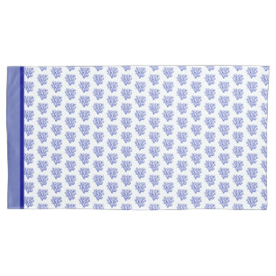 Keel van blauw en wit zee kussensloop