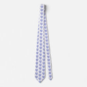 Keel van blauw en wit zee stropdas (Voorkant)