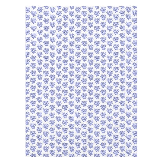 Keel van blauw en wit zee tafelkleed (Voorkant)