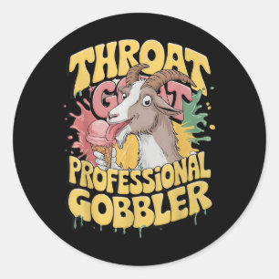 Keelgeit Professionele Gobbler Retro Ongepast Ronde Sticker