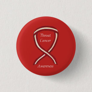 Keelkanker Bewustzijnslint Strepen Custom Spelden Ronde Button 3,2 Cm