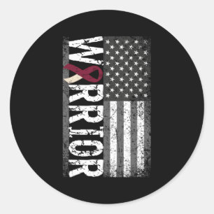 Keelkanker Mondhalskanker Voorlichting over kanker Ronde Sticker