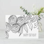 Keelkleurige anjerbloem Botanische kunst Kaart (Staand voorkant)