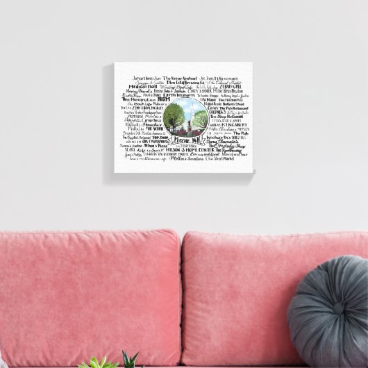 Keene, NH - Nu en dan Canvas Afdruk (Insitu (Woonkamer))