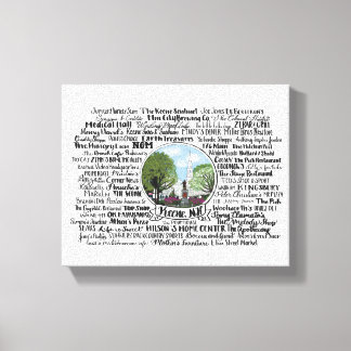 Keene, NH - Nu en dan Canvas Afdruk