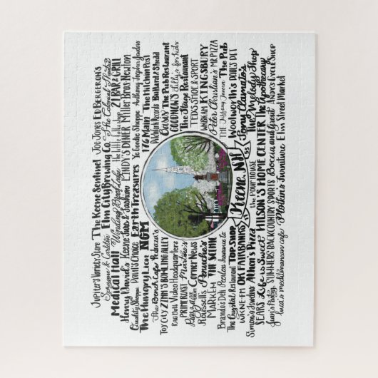 Keene, NH - Nu en dan Legpuzzel (Verticaal)
