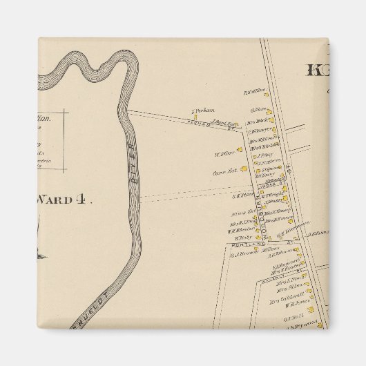 Keene, wijk 4 magneet (Voorkant)