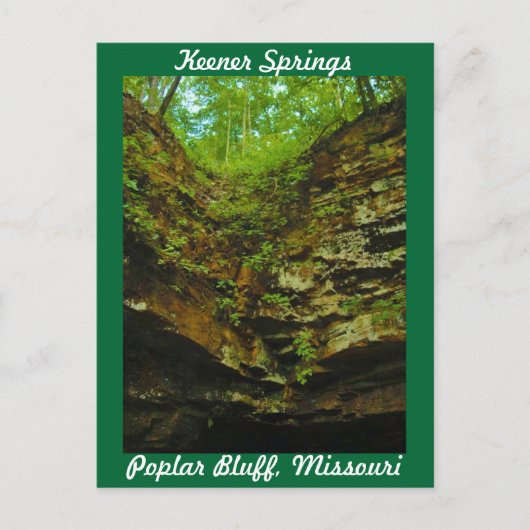 Keener Springs Poplar Bluff Missouri Briefkaart (Voorkant)