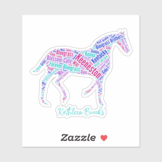 Keeneston Horse Vinyl Sticker (Vel)