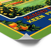 Keen's Pride Frostproof Florida Label Poster (Hoek)