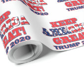 Keep America Great Trump 2020 Cadeaupapier (Rol Hoek)