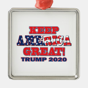 Keep America Great Trump 2020 Metalen Ornament
