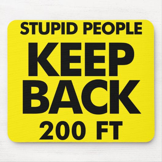Keep Back mousepad Muismat (Voorkant)
