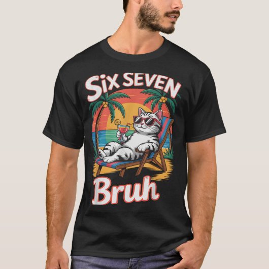 Keep Calm 67 Bruh Cat Vacation Cruise Trip Joke Ge T-shirt (Voorkant)
