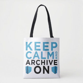 Keep Calm and Archive On (USA Tas) Draagtas