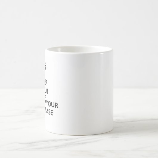 Keep Calm and Backup Your Database Mug Koffiemok (Center)