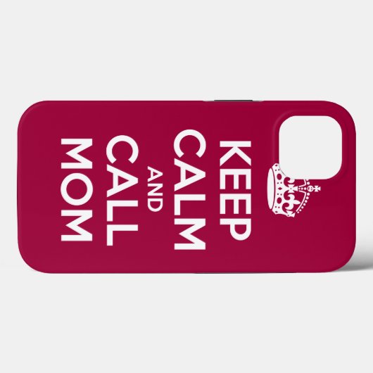 Keep Calm and Call Mom Case-Mate iPhone Case (Achterkant (horizontaal))