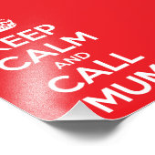 Keep Calm and Call Mum Foto Afdruk (Hoek)