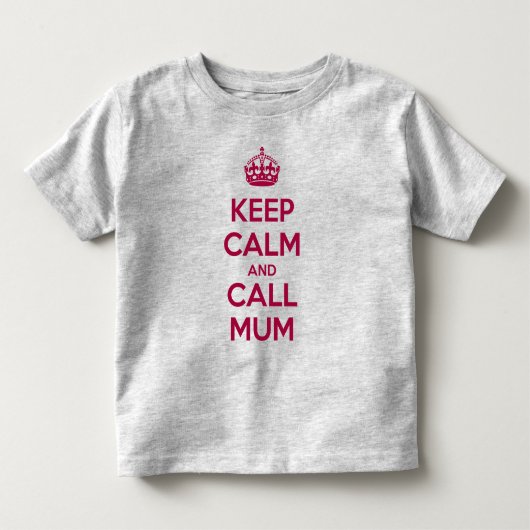 Keep Calm and Call Mum Kinder Shirts (Voorkant)