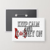 Keep Calm and Carney On Button (Voorkant / Achterkant)