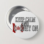 Keep Calm and Carney On Ronde Button 7,6 Cm (Voorkant /achterkant)
