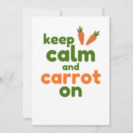 Keep Calm and Carrot On Kaart
