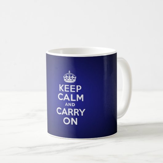 Keep calm and carry on koffiemok (Voorkant rechts)
