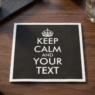 Keep Calm and Carry On - Maak je eigen Servet