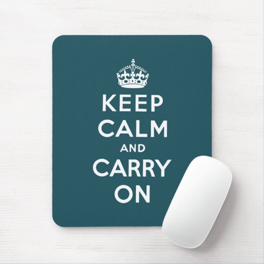 keep calm and carry on Original Muismat (Met muis)