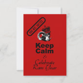 Keep Calm and Celebrate Chinese New Year 2027 Kaart (Voorkant)