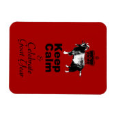 Keep Calm and Celebrate Goat Year 2027 Mg Magneet (Horizontaal)