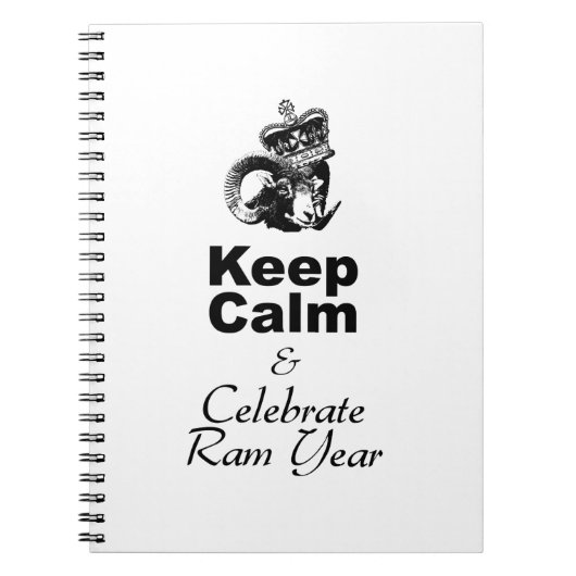 Keep Calm and Celebrate Ram Year 2027 NB1 Notitieboek (Voorkant)