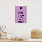 Keep Calm and do Yoga Poster (Cuisine)