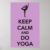 Keep Calm and do Yoga Poster (Devant)